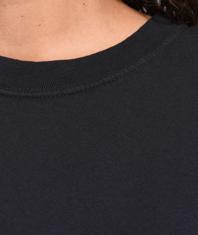 Zine Garment Dye Black T-Shirt - thumbnail 3