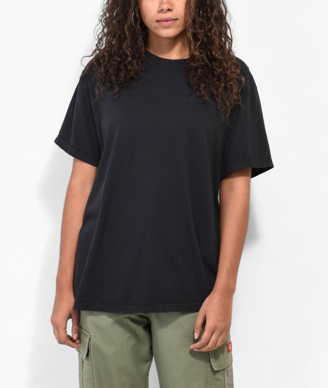 Zine Garment Dye Black T-Shirt