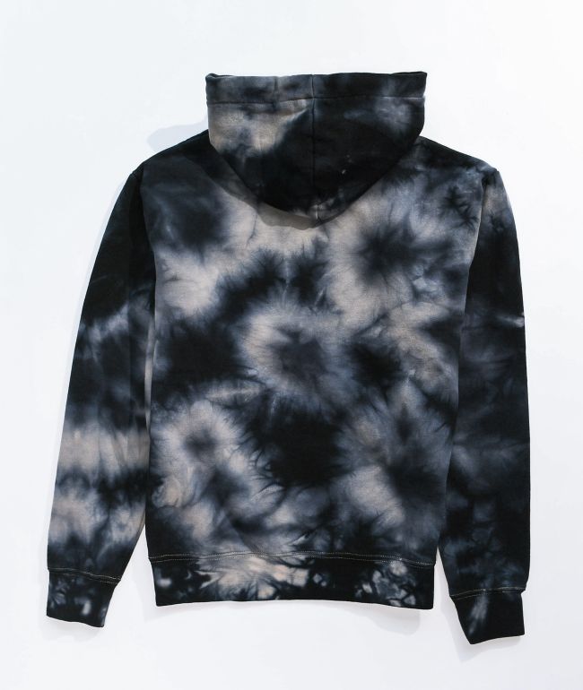 Zine Hunter Black Tie Dye Hoodie - thumbnail 2
