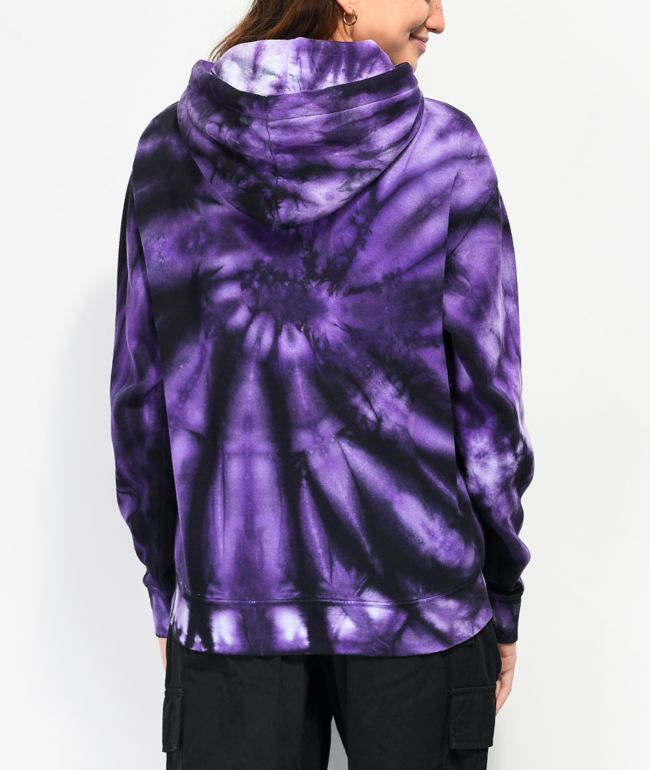 Zine Hunter Purple Tie Dye Hoodie - thumbnail 2