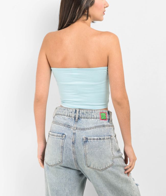 Zine Jane Blue Tube Top - thumbnail 2