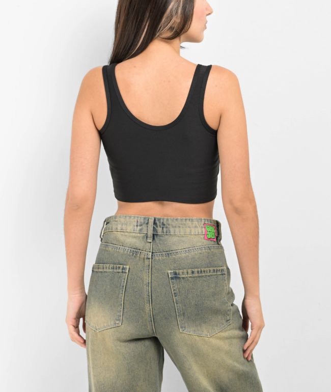 Zine Kenzi Caviar Crop Tank Top - thumbnail 2