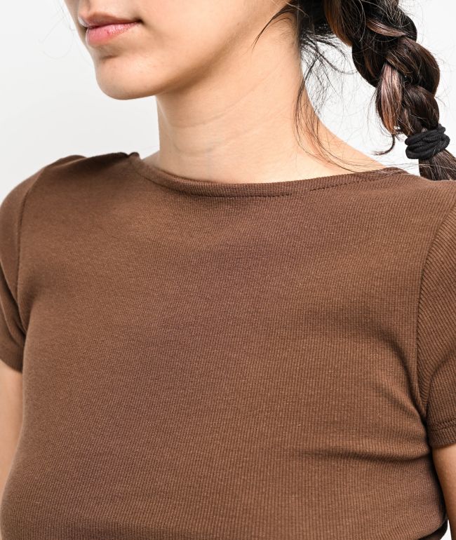 Zine Rita Carafe Open Back Crop T-Shirt - thumbnail 3