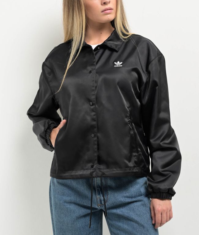 adidas Trefoil Black Coaches Jacket - thumbnail 3
