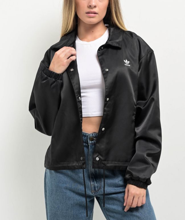 adidas Trefoil Black Coaches Jacket