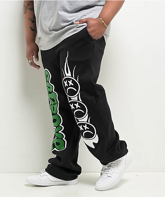 AD BOYZ By Junior H Web Black Sweatpants | Zumiez