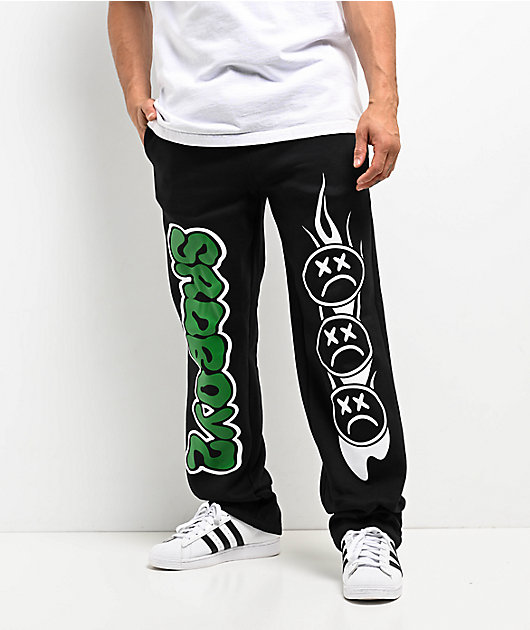 AD BOYZ By Junior H Web Black Sweatpants | Zumiez