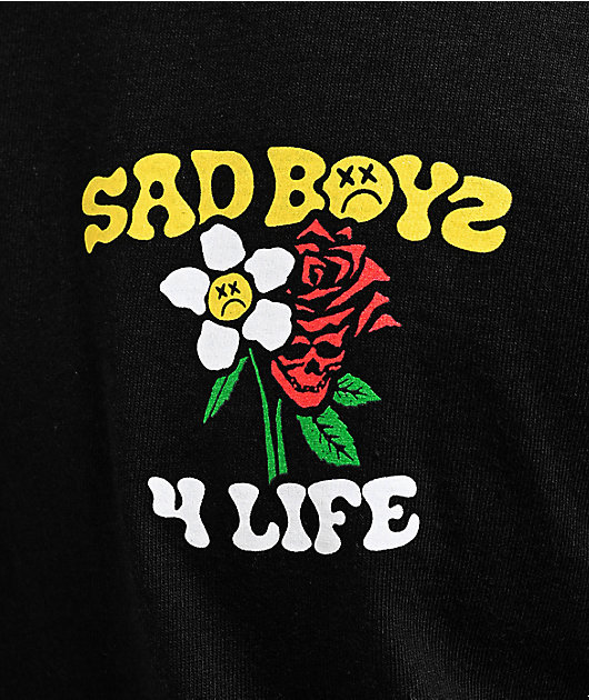My Hair is Bad 『tours』 SAD BOYZ by Junior H 4 Life Black Long Sleeve T-Shirt | Zumiez