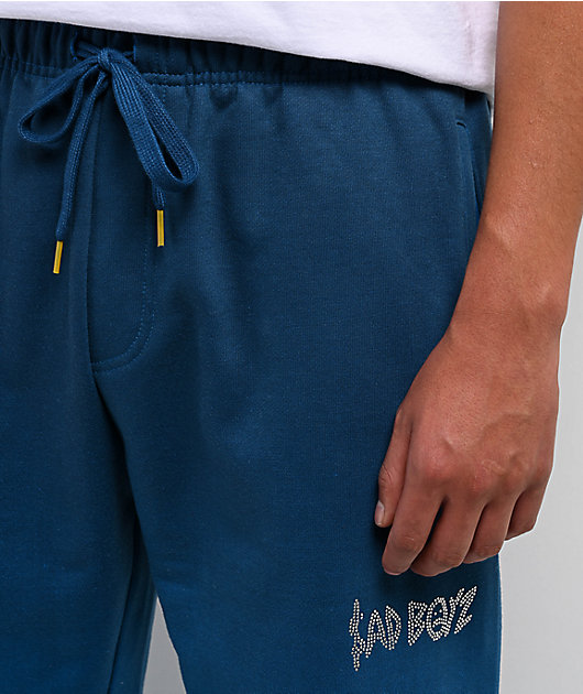 AD BOYZ by Junior H Angel Blue Rhinestone Sweatpants | Zumiez
