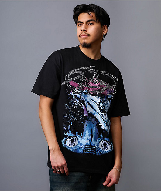AD BOYZ by Junior H Extssy Eyes Black T-Shirt | Zumiez