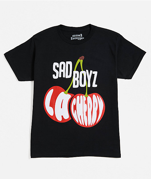 SADBOYZ by Junior H Kids La Cherry Black T-Shirt | Zumiez