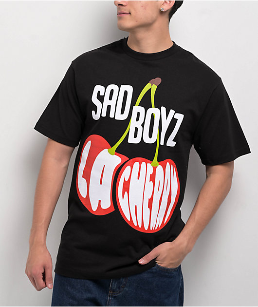 SAD BOYZ by Junior H La Cherry Black T-Shirt | Zumiez