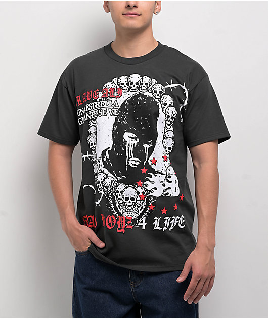 SAD BOYZ by Junior H Primero Charcoal T-Shirt | Zumiez