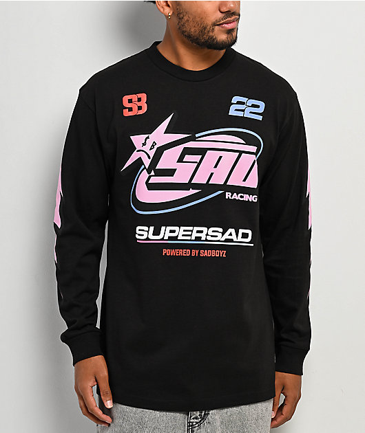 AD BOYZ by Junior H Racing Black Long Sleeve T-Shirt | Zumiez