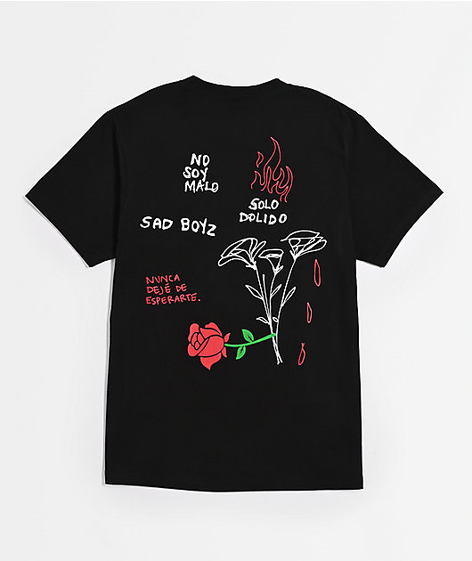 AD BOYZ by Junior H Roses Black T-Shirt | Zumiez