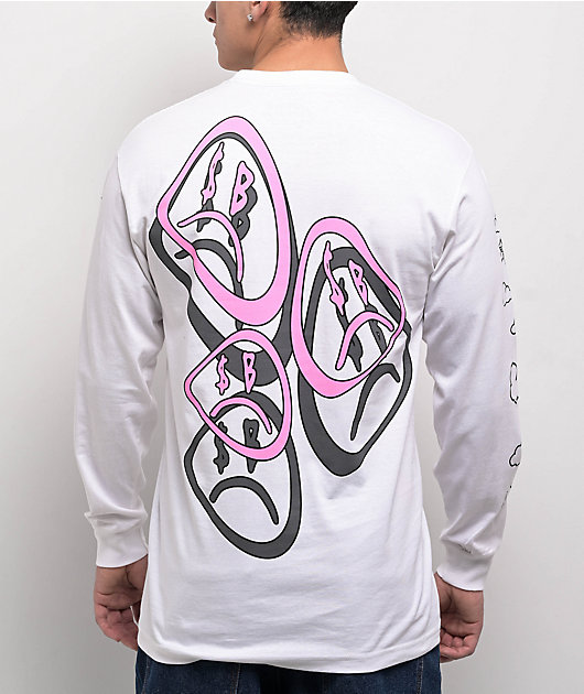 SAD BOYZ by Junior H Trippy Wiggles White Long Sleeve T