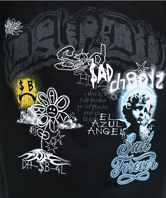 AD BOYZ by Junior H x Dandy Hats Black T-Shirt | Zumiez