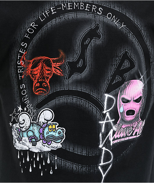 AD BOYZ by Junior H x Dandy Hats Black T-Shirt | Zumiez