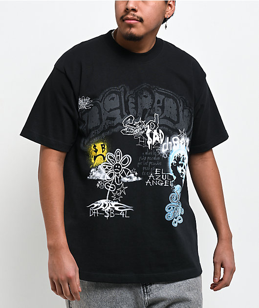 AD BOYZ by Junior H x Dandy Hats Black T-Shirt | Zumiez