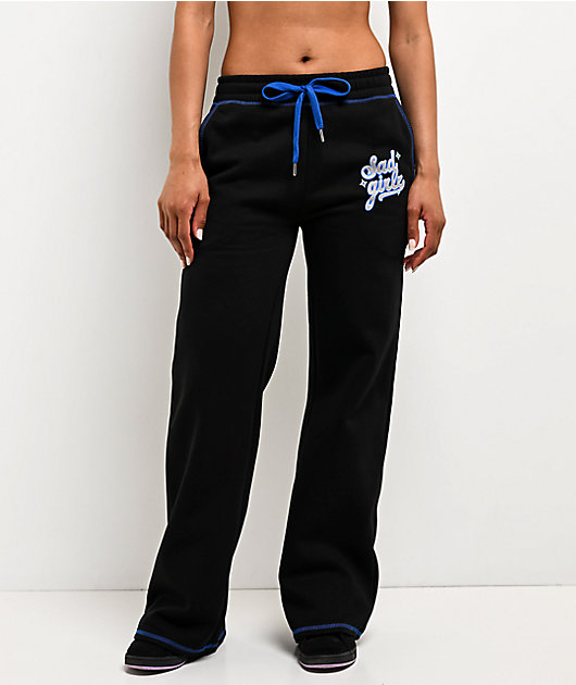 AD GIRLZ By Junior H Airbrush Black Sweatpants | Zumiez