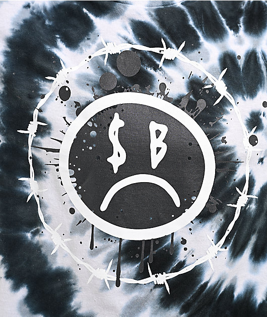 $AD BOYZ by Junior H Wired Tie Dye Black T-Shirt