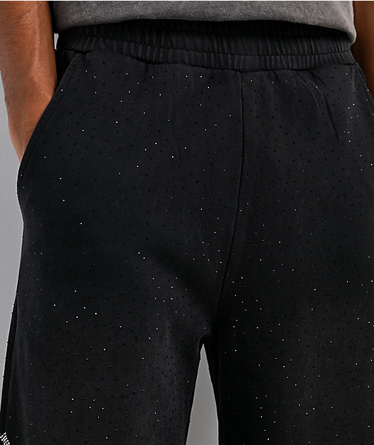 $AD BOYZ x Embellish Buss Down Black Wash Sweatpants