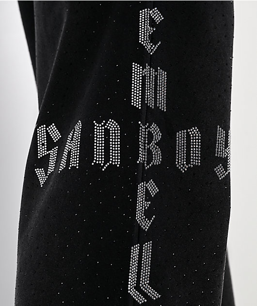 $AD BOYZ x Embellish Buss Down Black Wash Sweatpants