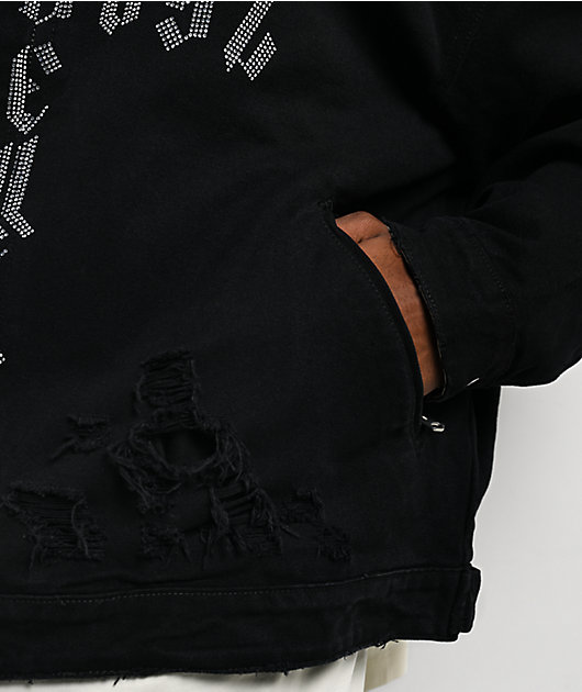 $AD BOYZ x Embellish Cross Black Work Jacket