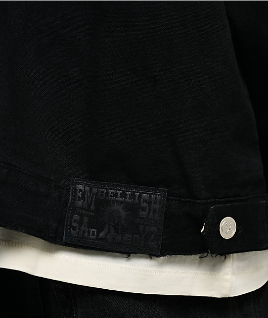 $AD BOYZ x Embellish Cross Black Work Jacket