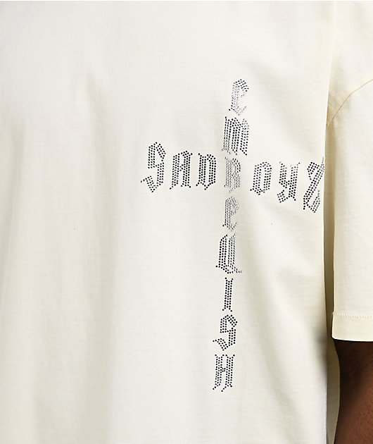 $AD BOYZ x Embellish Cross White T-Shirt