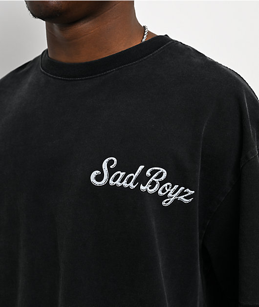 $AD BOYZ x Embellish Safety Heart Black Wash T-Shirt