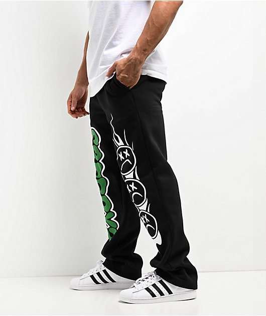 $AD BOYZ By Junior H Web Black Sweatpants