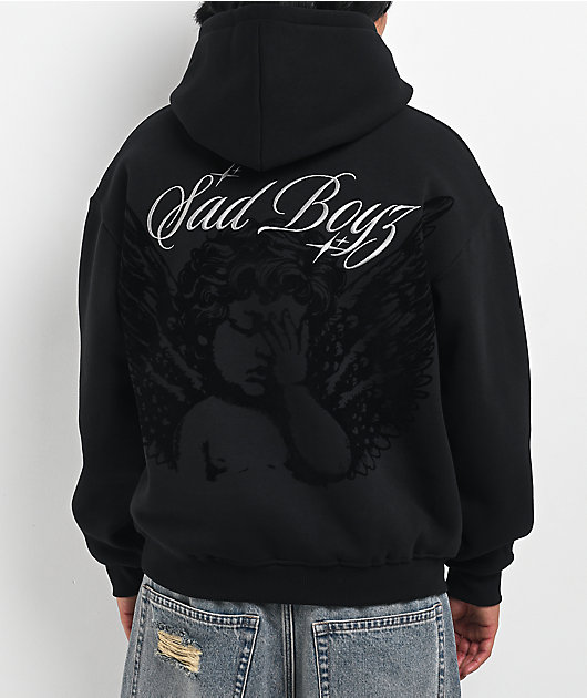 $AD BOYZ by Junior H 3M Embroidered Black Hoodie