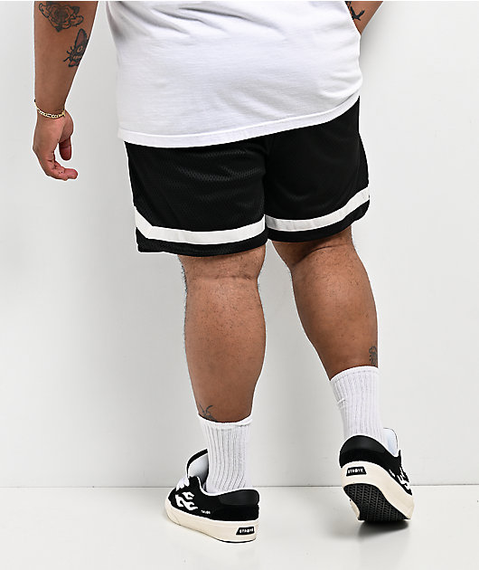 $AD BOYZ by Junior H Baller Black Mesh Shorts