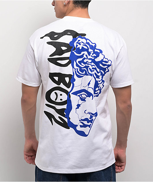 SAD BOYZ by Junior H Belicos Morimos White T-Shirt