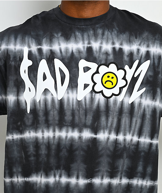 $AD BOYZ by Junior H Belicos Somos Black & White Tie Dye T-Shirt