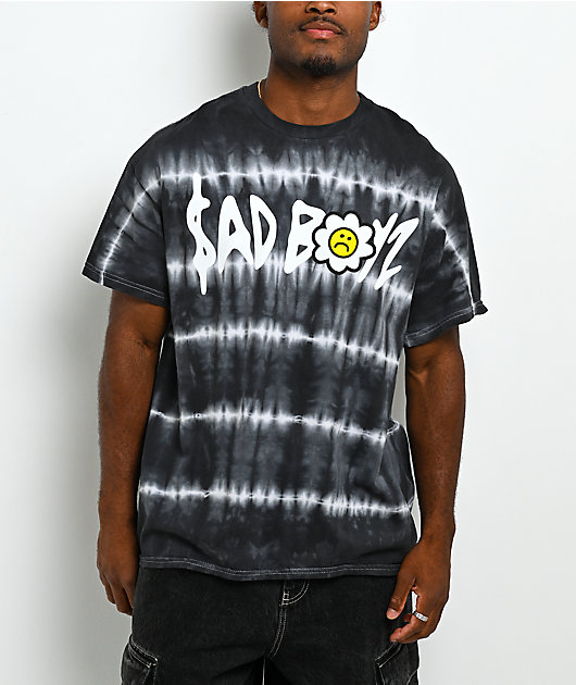 $AD BOYZ by Junior H Belicos Somos Black & White Tie Dye T-Shirt
