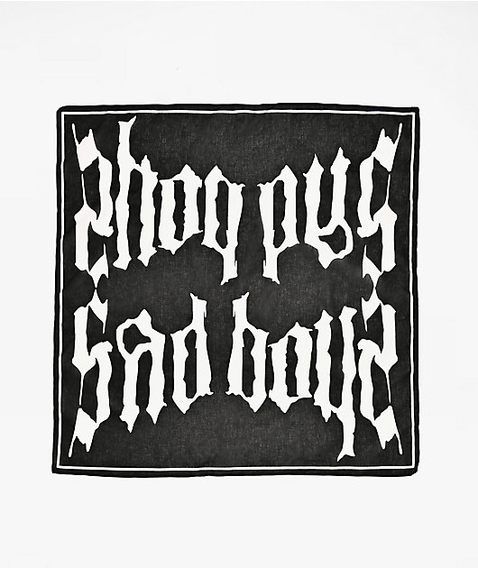 $AD BOYZ by Junior H Black Bandana Tie