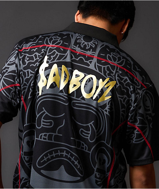 $AD BOYZ by Junior H Black Mesh Soccer Jersey