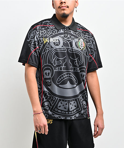 $AD BOYZ by Junior H Black Mesh Soccer Jersey