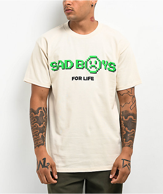 SAD BOYZ by Junior H Bot Natural T-Shirt Zumiez