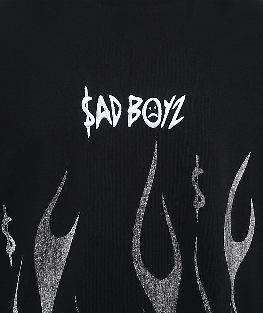$AD BOYZ by Junior H Flame Black T-Shirt