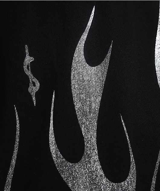 $AD BOYZ by Junior H Flame Black T-Shirt