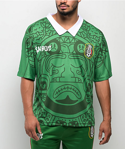 $AD BOYZ by Junior H Green Short Sleeve Soccer Jersey