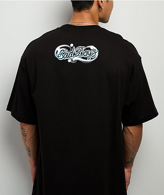 $AD BOYZ by Junior H In The Clouds Black T-Shirt
