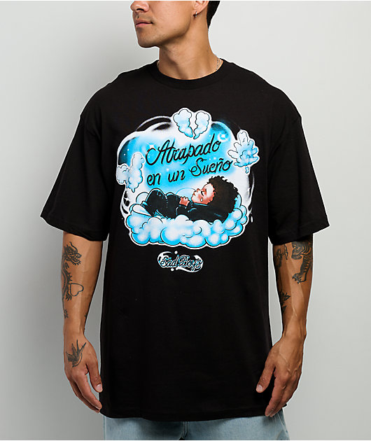 $AD BOYZ by Junior H In The Clouds Black T-Shirt
