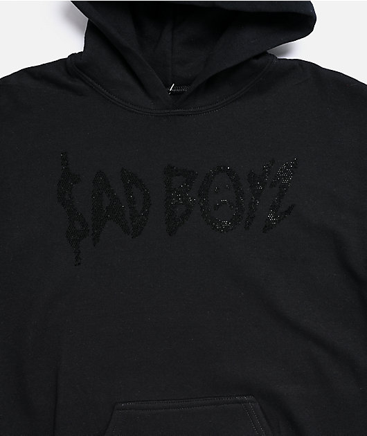 $AD BOYZ by Junior H Kids Black Flame Hoodie