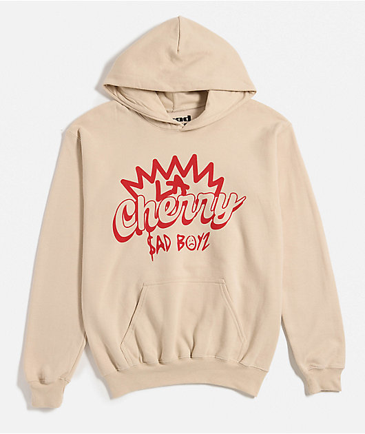 SADBOYZ by Junior H Kids La Cherry Natural Hoodie