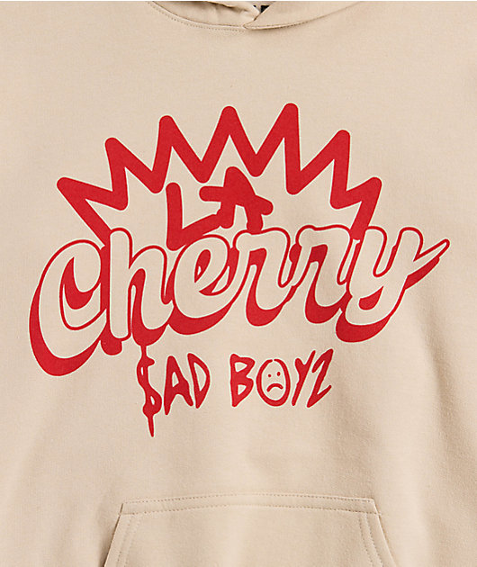 SADBOYZ by Junior H Kids La Cherry Natural Hoodie