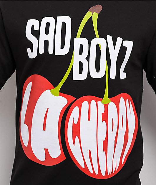 SAD BOYZ by Junior H La Cherry Black T-Shirt